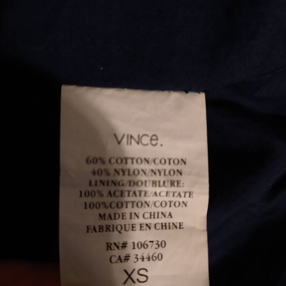 Vince Black Trench Style Belted Crew Neck Jacket - Picture 15 of 15